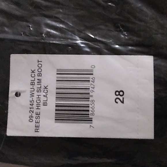 Last Pair☆L@@K☆NWT JORDACHE Vintage "Reese" Black High Slim Bootcut Jeans☆Sz 28 - Picture 9 of 16